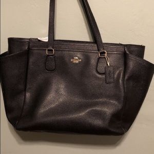 brand new coach diaper bag in box tags attached